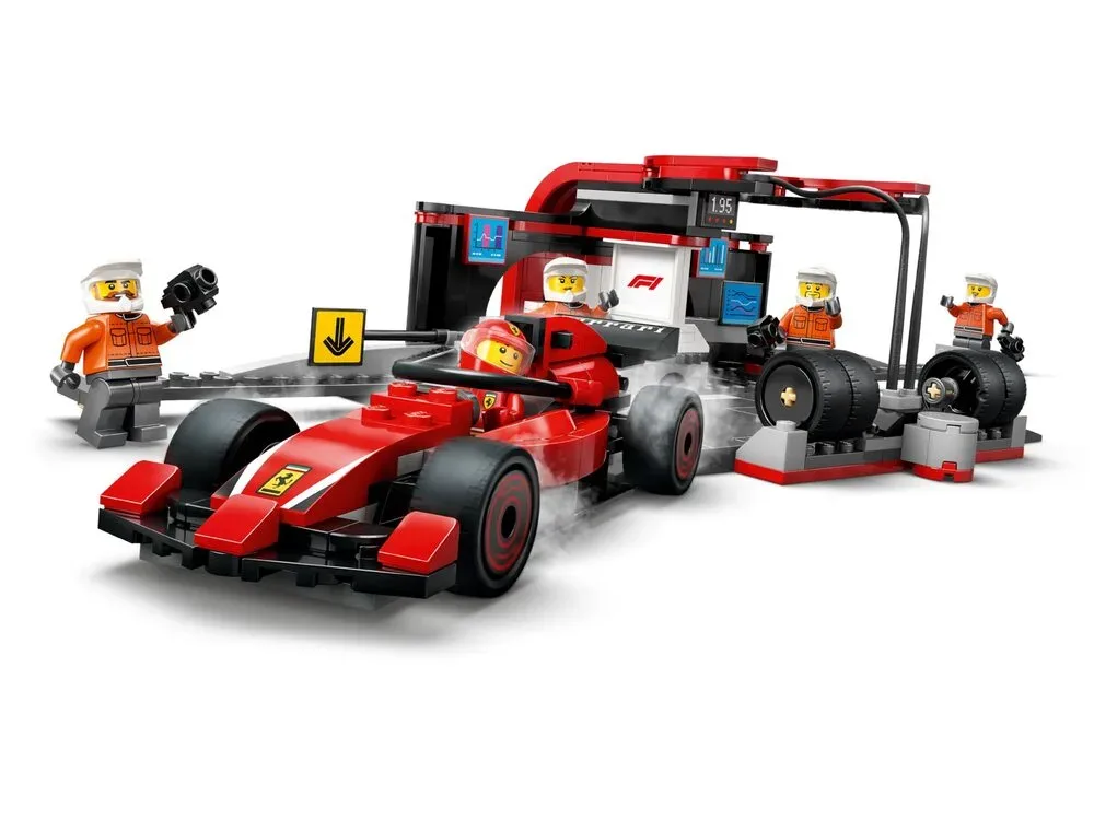 Конструктор LEGO City 6+ разноцветный пит-стоп F1 с болидом Ferrari