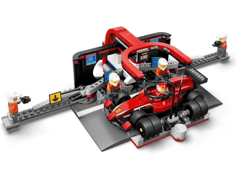 Конструктор LEGO City 6+ разноцветный пит-стоп F1 с болидом Ferrari