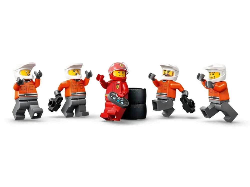 Конструктор LEGO City 6+ разноцветный пит-стоп F1 с болидом Ferrari