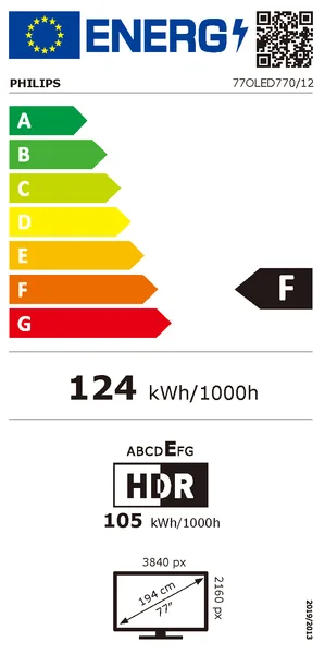LED-телевизор Philips OLED 77" Черный 4K UHD