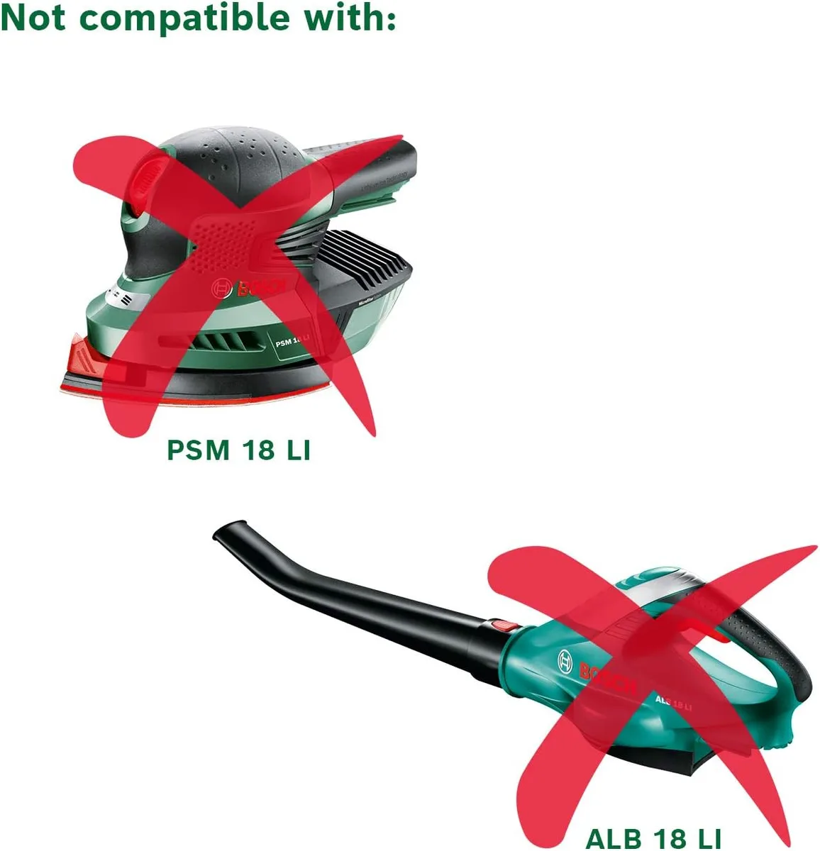 Акумулятор Bosch PBA 18В 6А·год 0,7кг Li-Ion для електроінструментів сумісний з Power for All