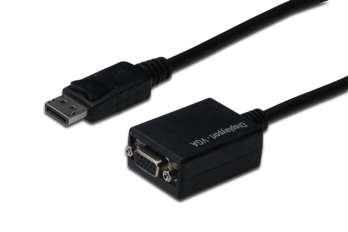 Адаптер Digitus DisplayPort to VGA чорний