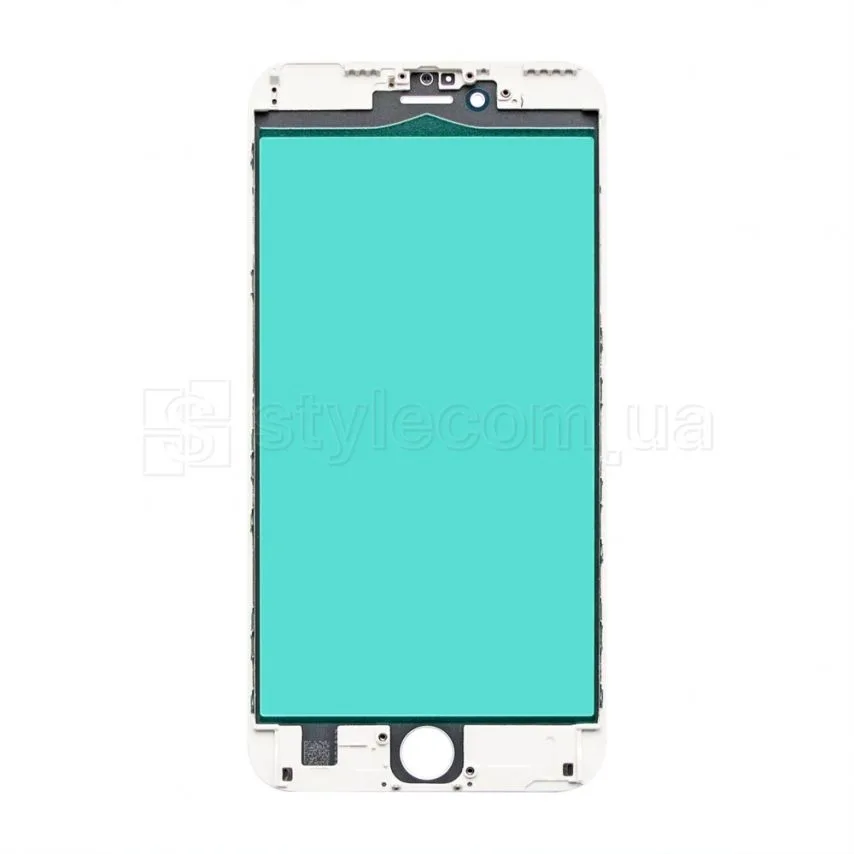 Скло для переклеювання Apple iPhone 6s Plus з рамкою біле Original Quality