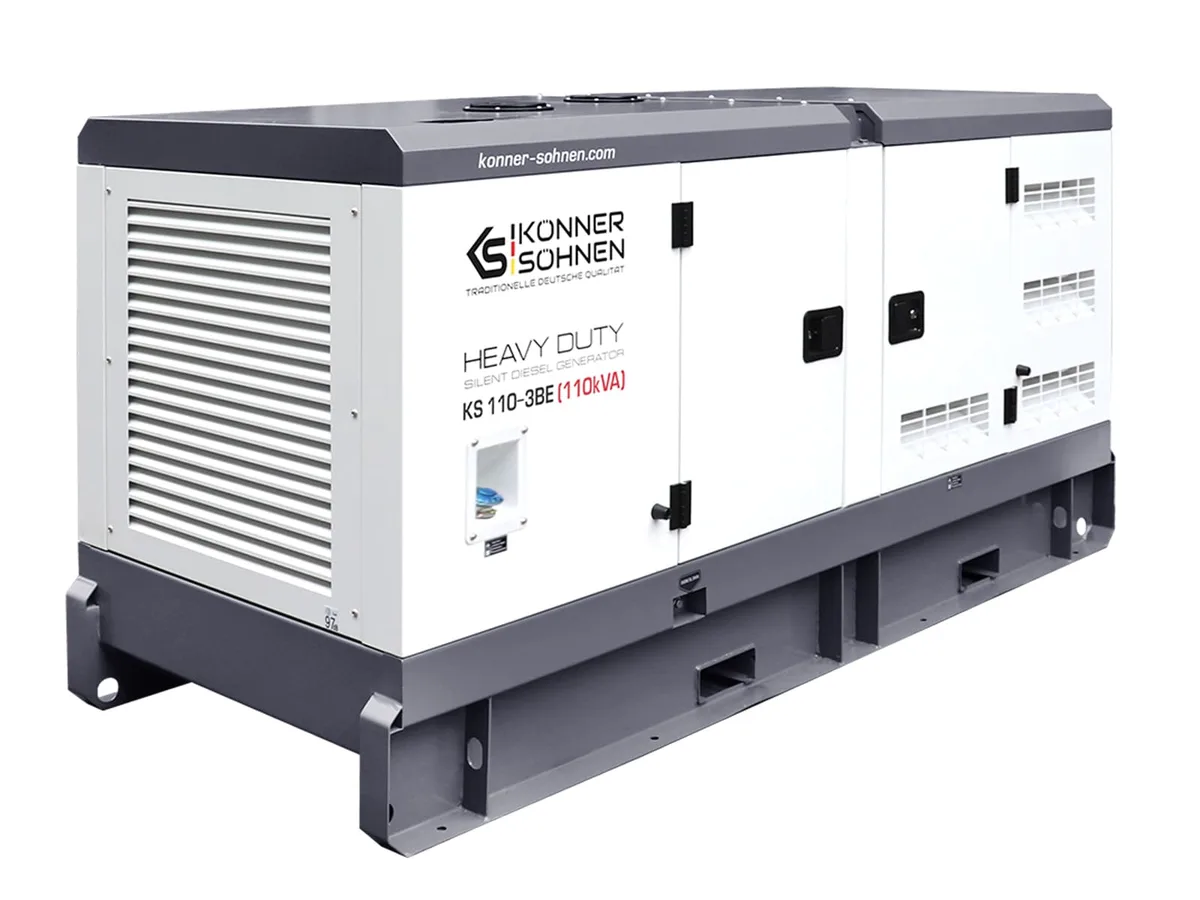 Дизельный генератор KonnerSohnen KS 110-3BE, 230/400В, 100кВА, трехфазный, с электрическим запуском и предстартовым подогревом