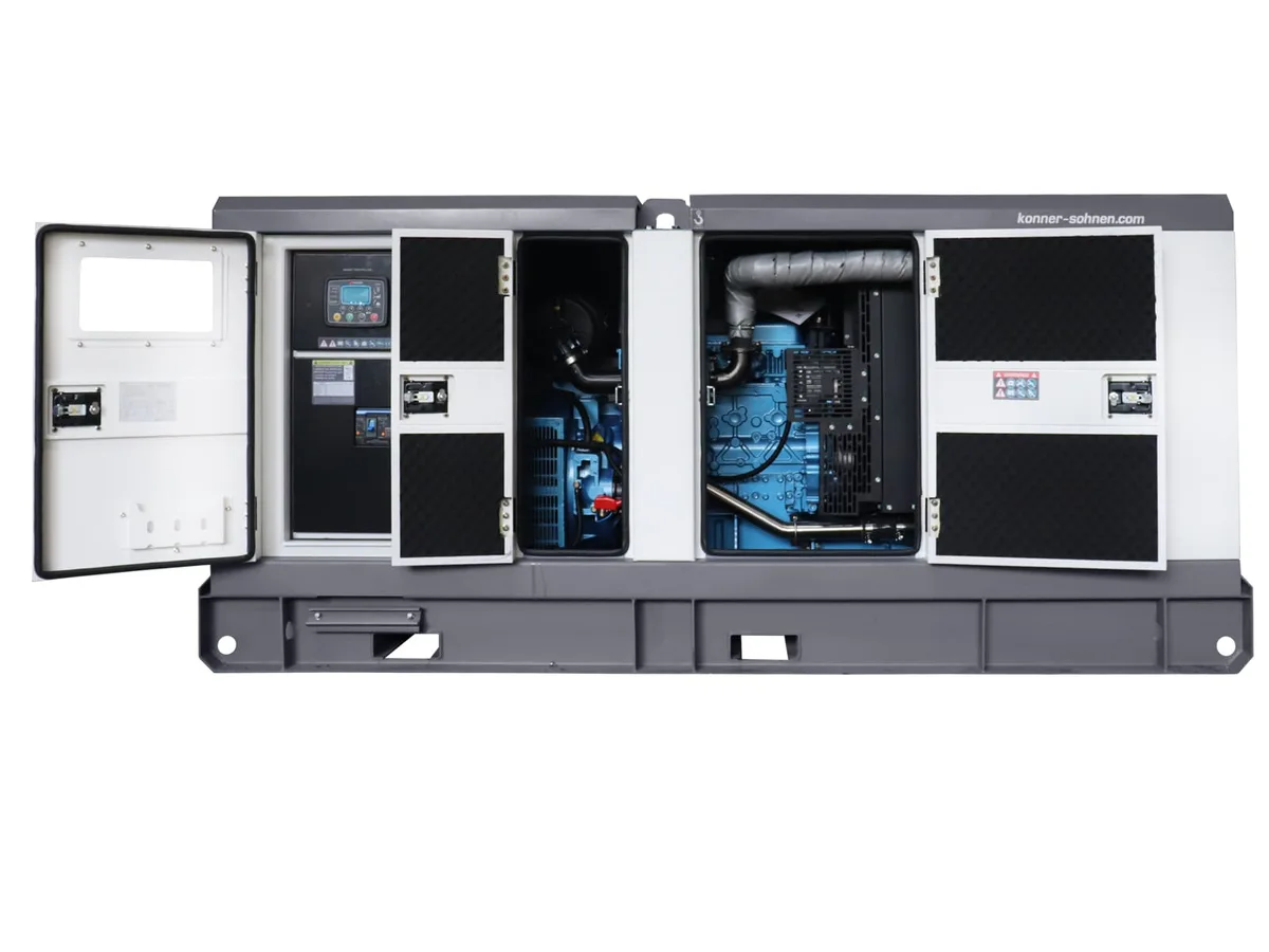 Дизельный генератор KonnerSohnen KS 110-3BE, 230/400В, 100кВА, трехфазный, с электрическим запуском и предстартовым подогревом