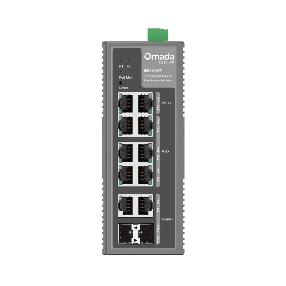 Промисловий комутатор TP-LINK IES210GPP 8xGE (PoE), 120W, 2xGE/SFP, WebSmart