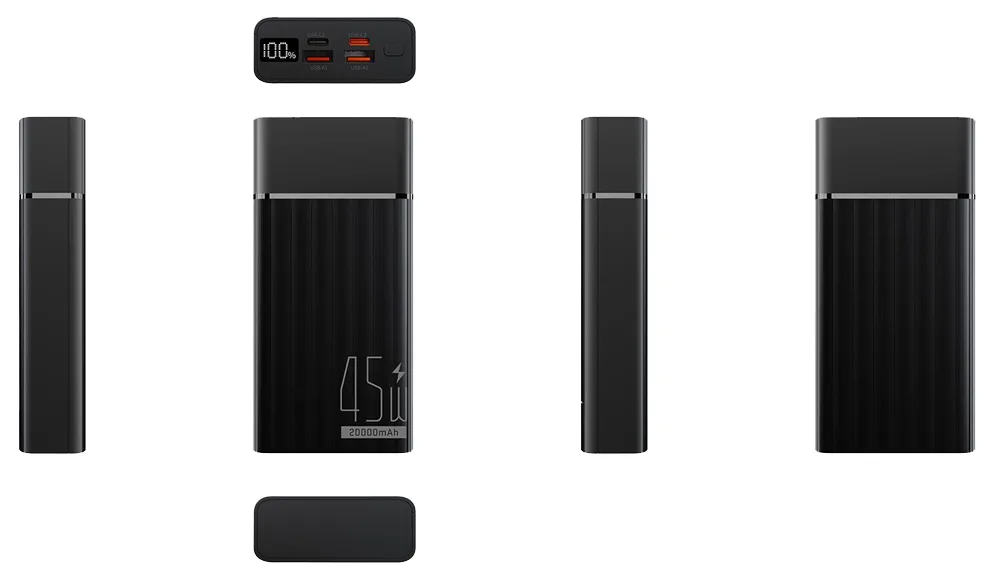 Портативний зарядний пристрій Yenkee 20000 мАг Power Delivery 45W Чорний