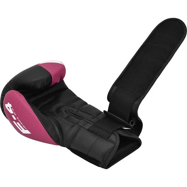Боксерские перчатки RDX PU 8 oz Розовые Черные с капой в комплекте