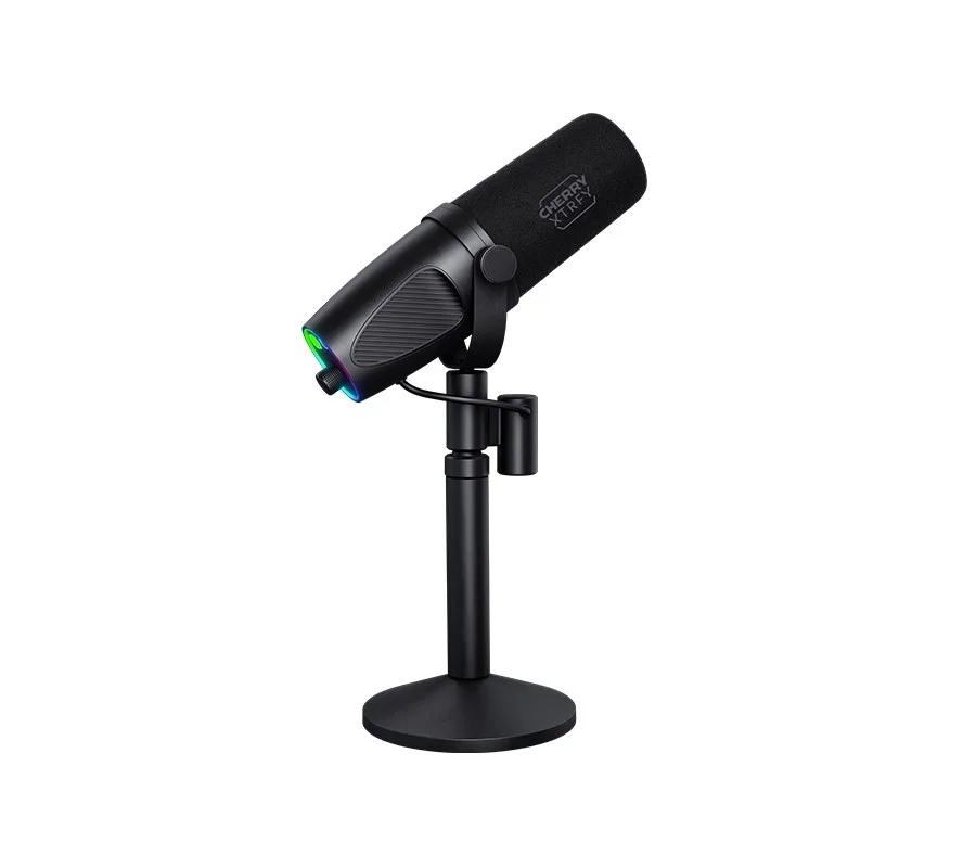 Микрофон геймерский CHERRY XTRFY NGALE X, кардиоидный, USB-A, 2м, RGB, черный.
