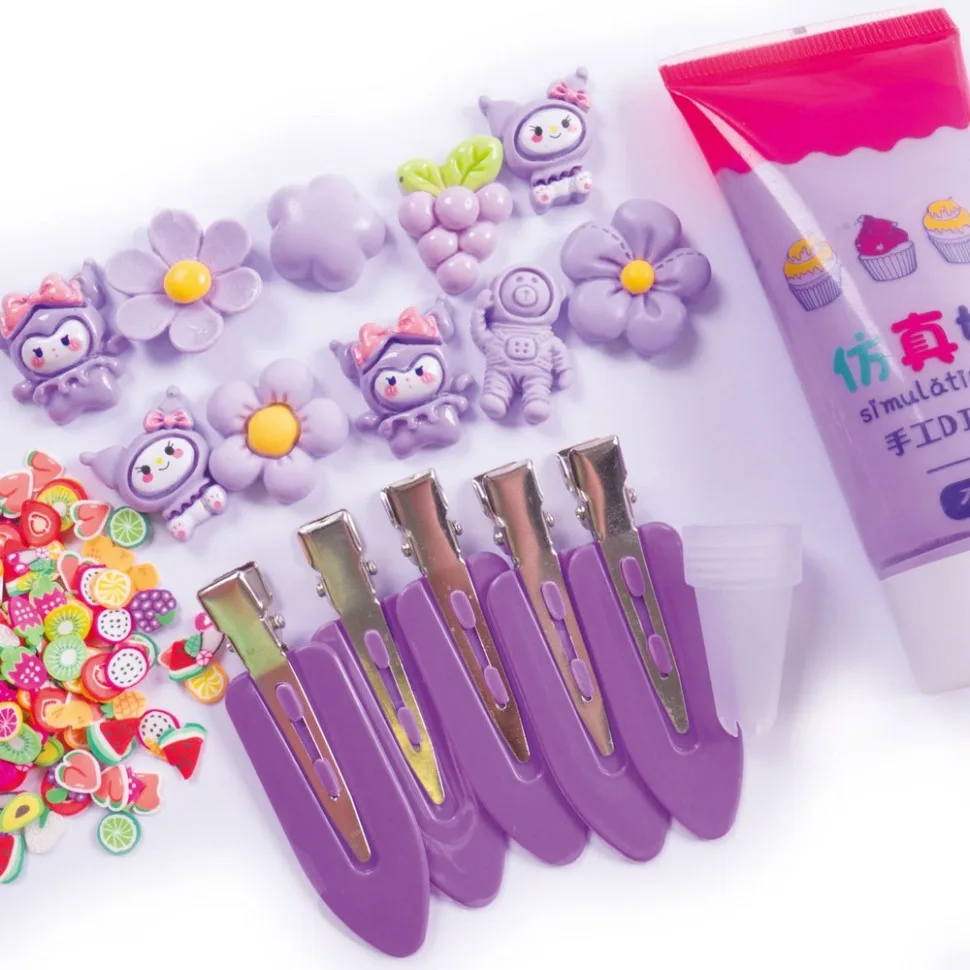 Дитячий набір для творчості Vladi Toys крем-клей фіолетовий 5 кабошонів