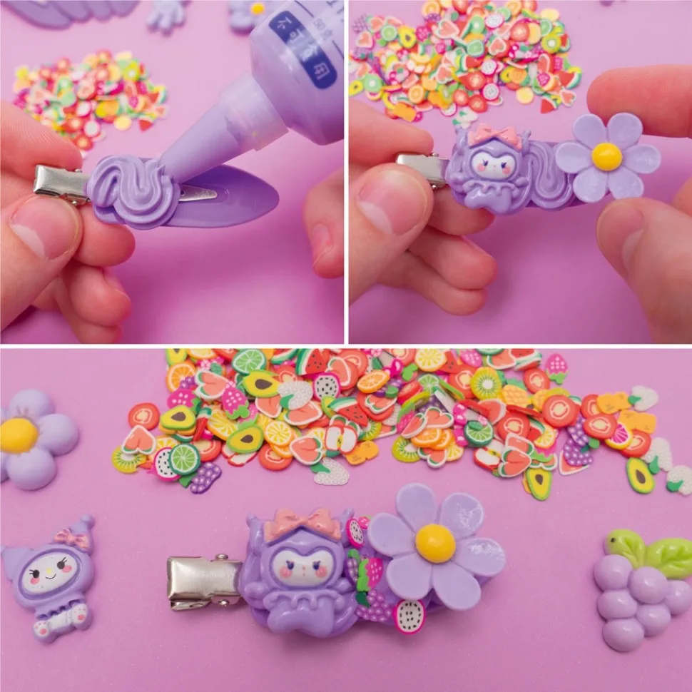 Дитячий набір для творчості Vladi Toys крем-клей фіолетовий 5 кабошонів