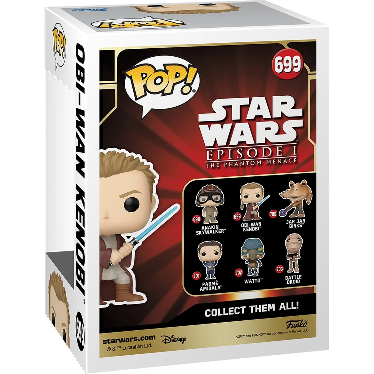 Фігурка Funko POP вінілова 10 см Star Wars Obi-Wan Young