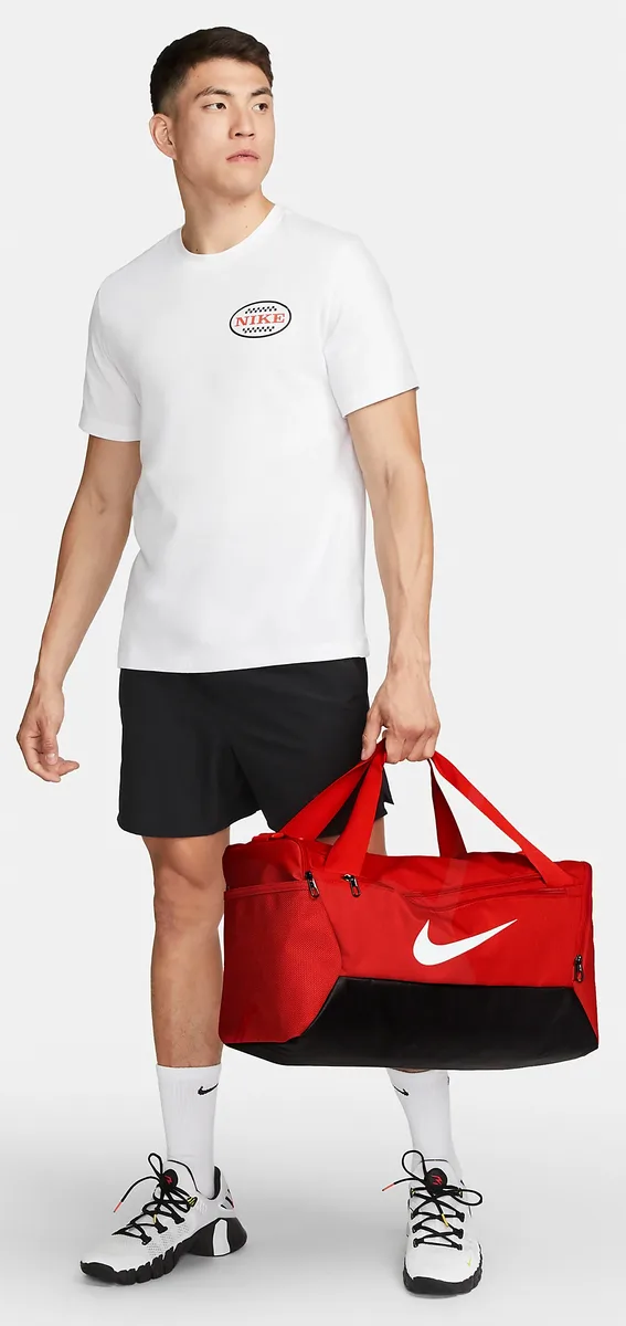 Сумка Nike 100% поліестер S чорна червона 41L 51x28x28 см
