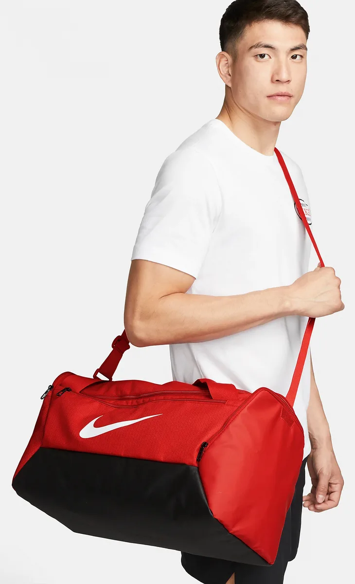 Сумка Nike 100% поліестер S чорна червона 41L 51x28x28 см