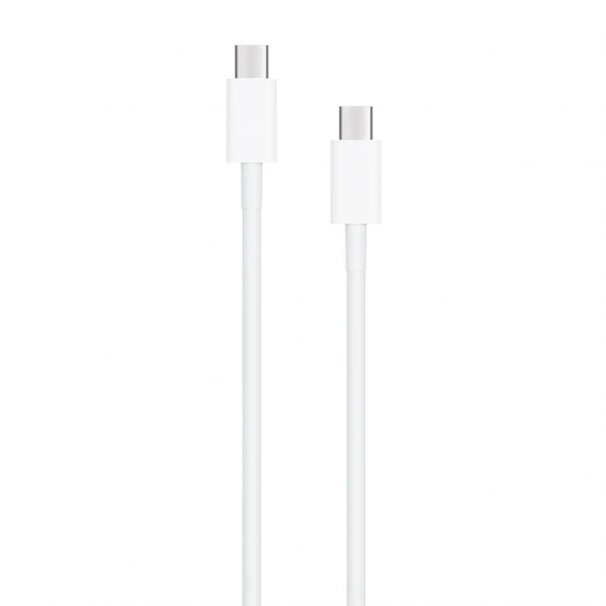 Кабель USB WALKER PVC 1м Type-C to Type-C білий 30W Quick Charge