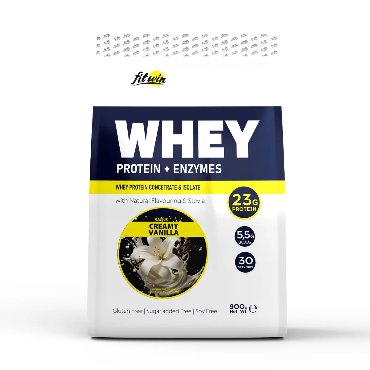 FitWin Whey протеїн 900 г Сливочна ваніль