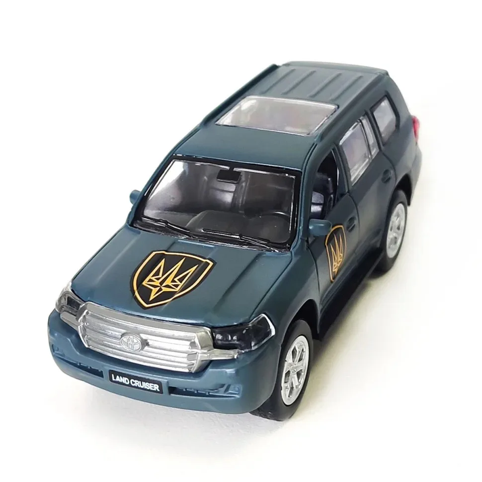 Автомодель Toyota Land Cruiser металлическая 1:40 зелёная ProDobro