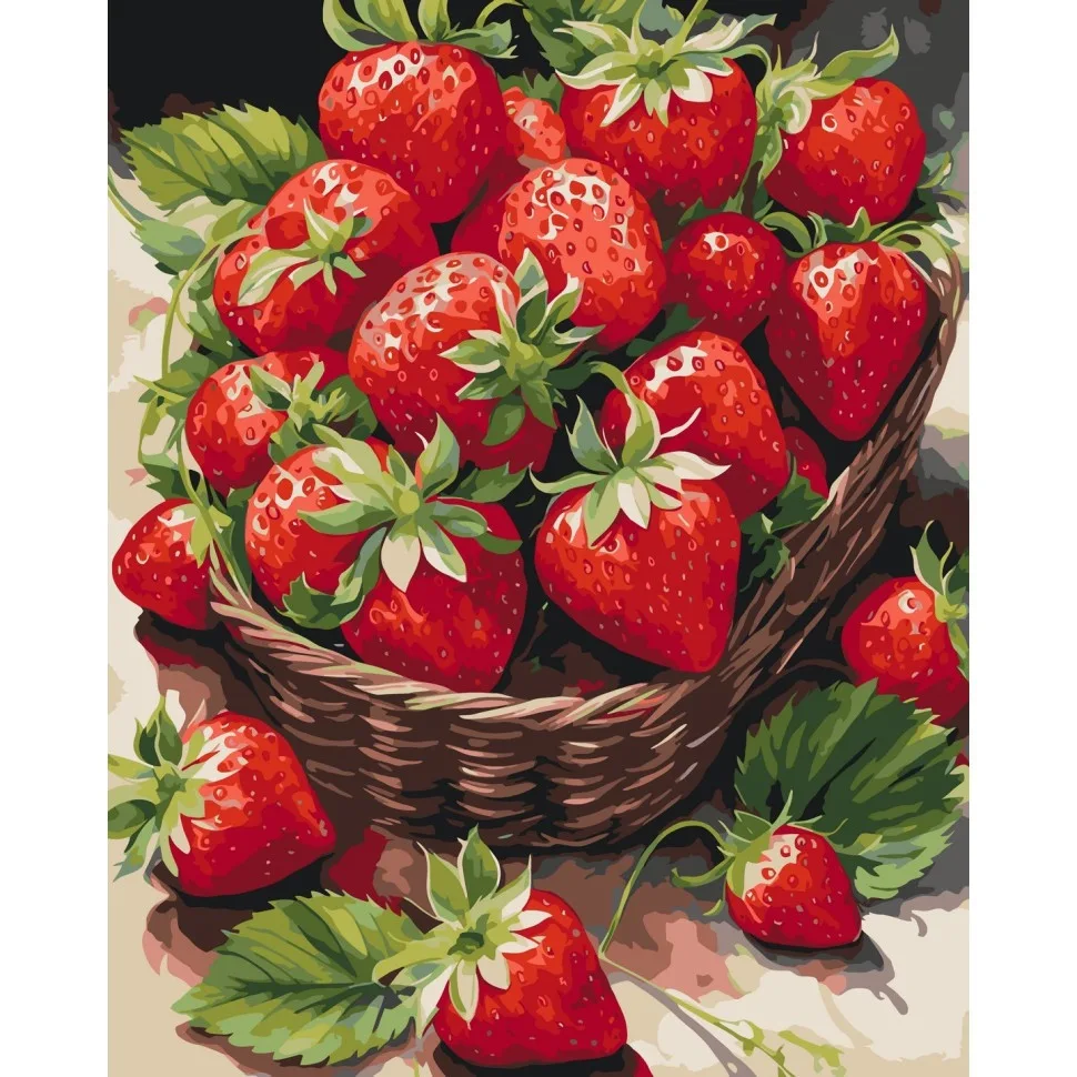 Картина по номерах Art Craft акрил 40х50 см Сочна клубничка