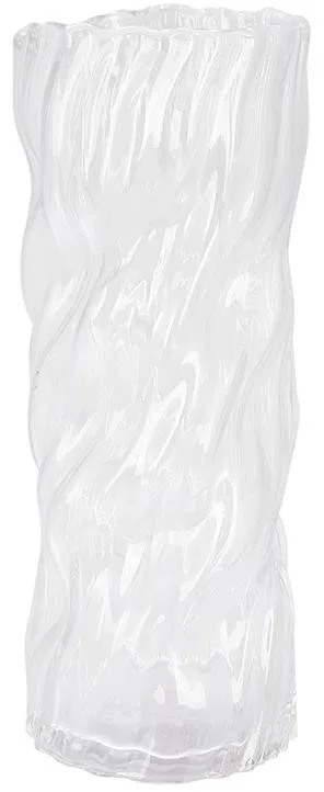 Ваза скляна Ancient Glass Infinitty прозора 10 см Ø, 25 см висота