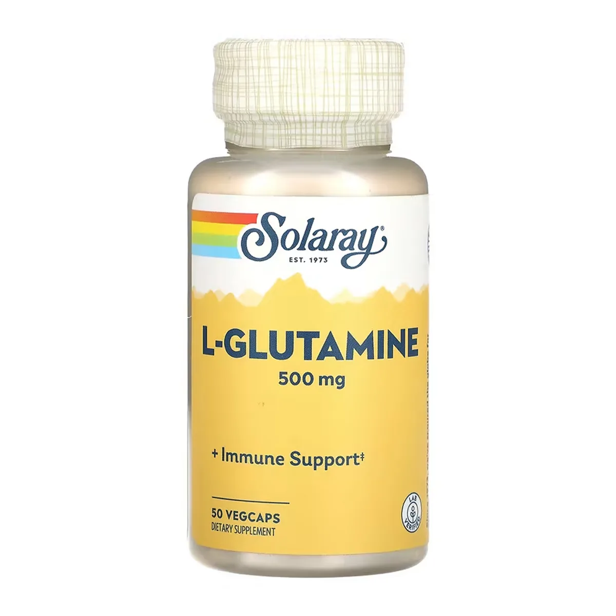 L-Glutamine 500mg капсулы вегетарианские 50 шт Solaray