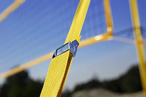 Стійки волейбольні RomiSport алюмінієві 249 см жовті складні