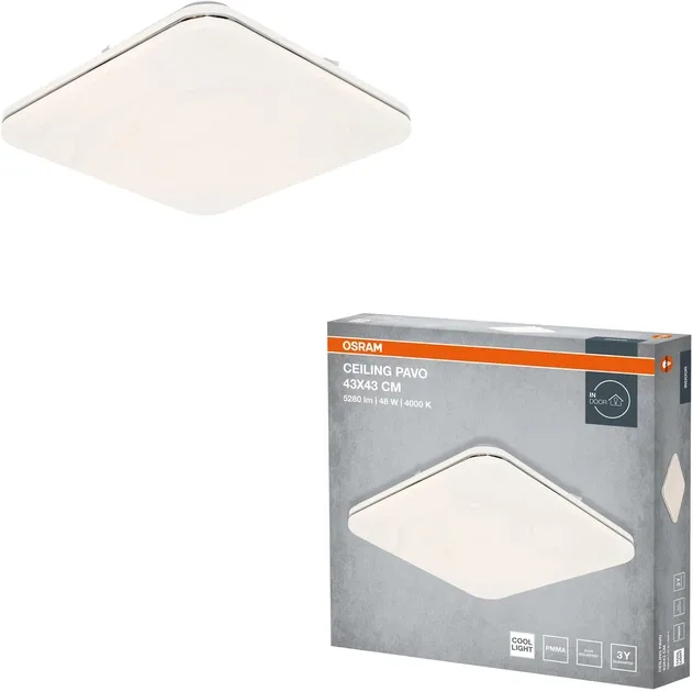 Светильник потолочный OSRAM LED 430х430 мм 48Вт 4000K Белый