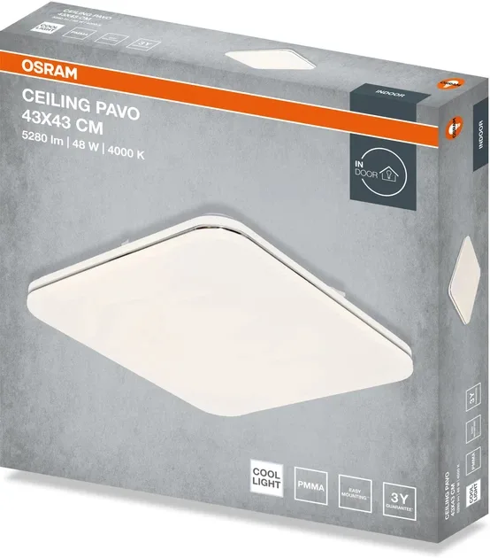 Светильник потолочный OSRAM LED 430х430 мм 48Вт 4000K Белый
