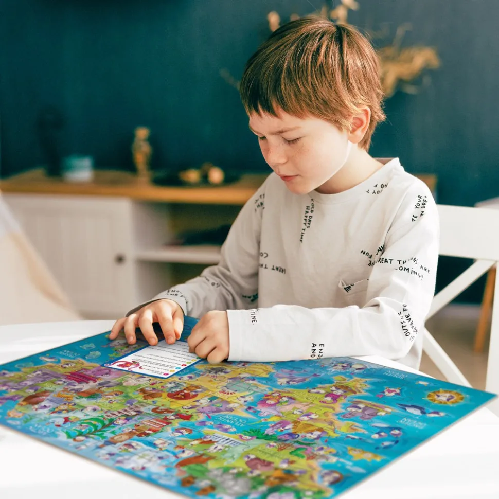 Дитячий пазл DoDo Toys екологічний картон 100 елементів багатоколірний