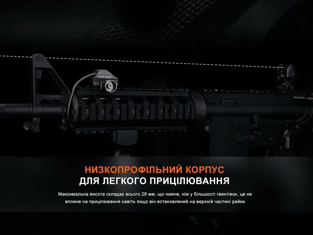 Виносна тактична кнопка Fenix матеріал пластик 34х38х28 мм чорна