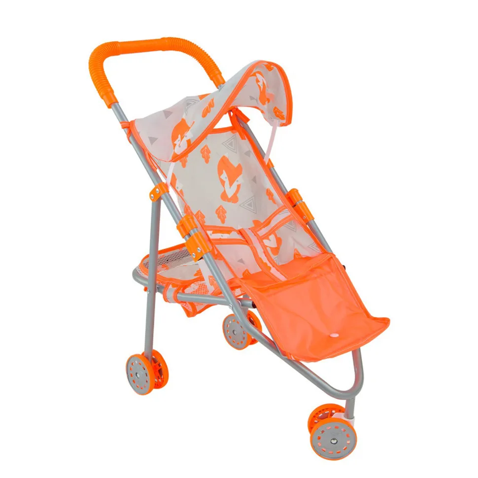 Детская коляска для кукол Bambi металл 75х40х20 см красная
