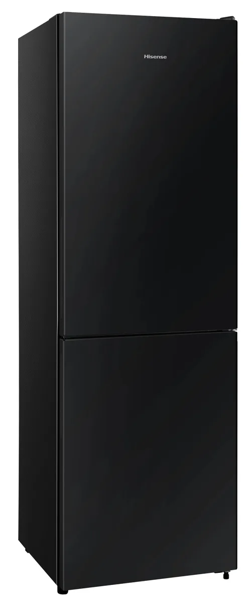 Холодильник Hisense двухкамерный 59,5х186х59 см черный стекло