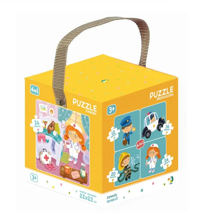 Дитячий пазл DoDo Toys 4 в 1 картон 22 см х 22 см багатоколірний