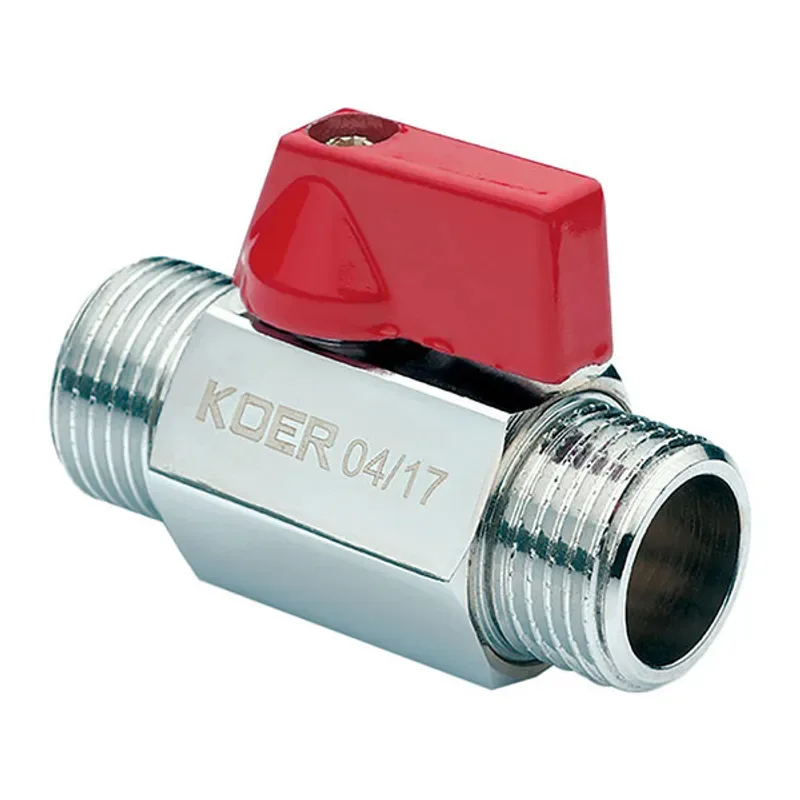 Кран міні Koer латунь 1/2" хромований сталевий