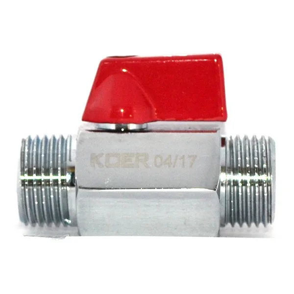 Кран міні Koer латунь 1/2" хромований сталевий
