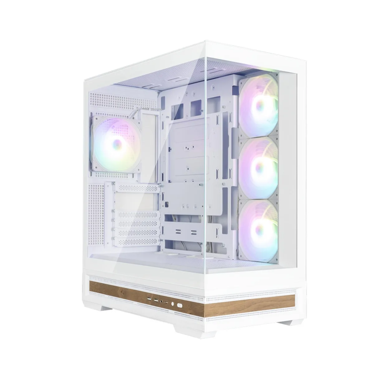 Корпус Zalman P40 NAMU без БЖ, 2xUSB3.0, 1x Type C, 3x120мм ARGB Reverse,  1x120мм ARGB, VGA 420мм, LCS ready, TG Side/Front Panel, ATX, білий