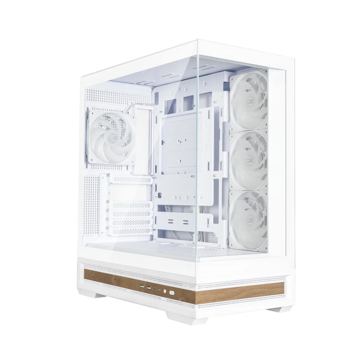 Корпус Zalman P40 NAMU без БЖ, 2xUSB3.0, 1x Type C, 3x120мм ARGB Reverse,  1x120мм ARGB, VGA 420мм, LCS ready, TG Side/Front Panel, ATX, білий
