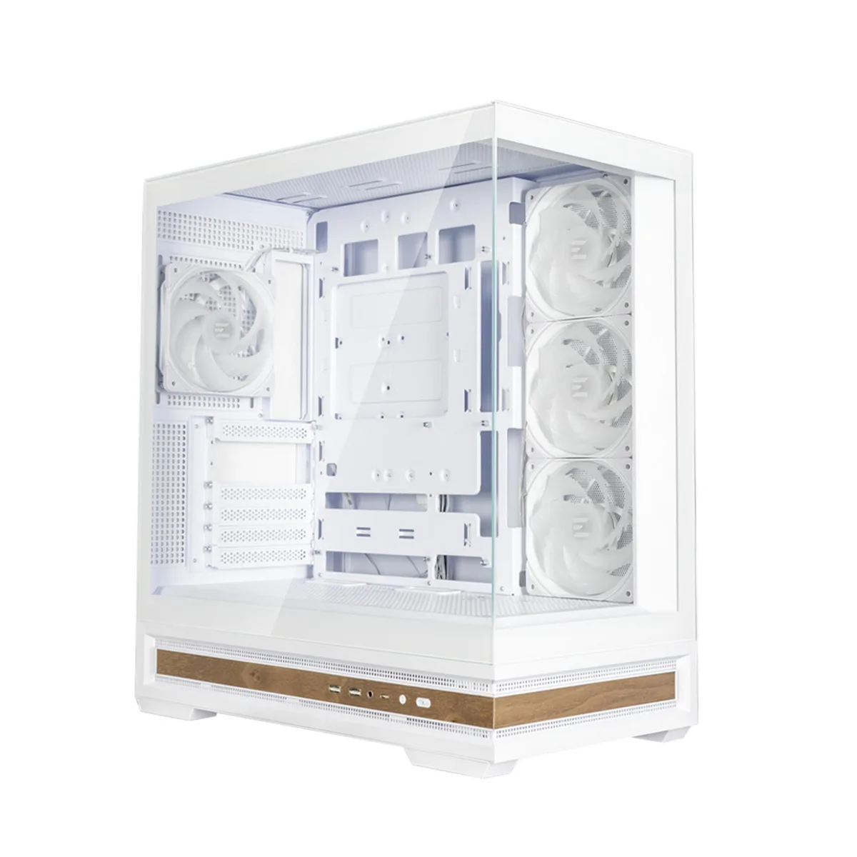 Корпус Zalman P40 NAMU без БЖ, 2xUSB3.0, 1x Type C, 3x120мм ARGB Reverse,  1x120мм ARGB, VGA 420мм, LCS ready, TG Side/Front Panel, ATX, білий
