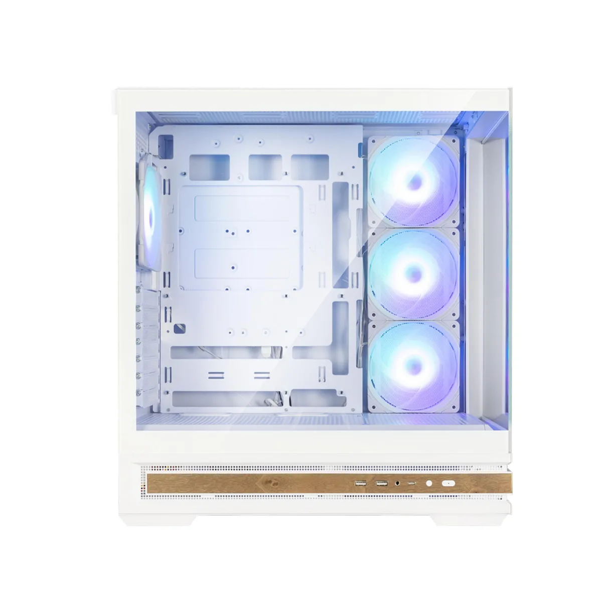 Корпус Zalman P40 NAMU без БЖ, 2xUSB3.0, 1x Type C, 3x120мм ARGB Reverse,  1x120мм ARGB, VGA 420мм, LCS ready, TG Side/Front Panel, ATX, білий