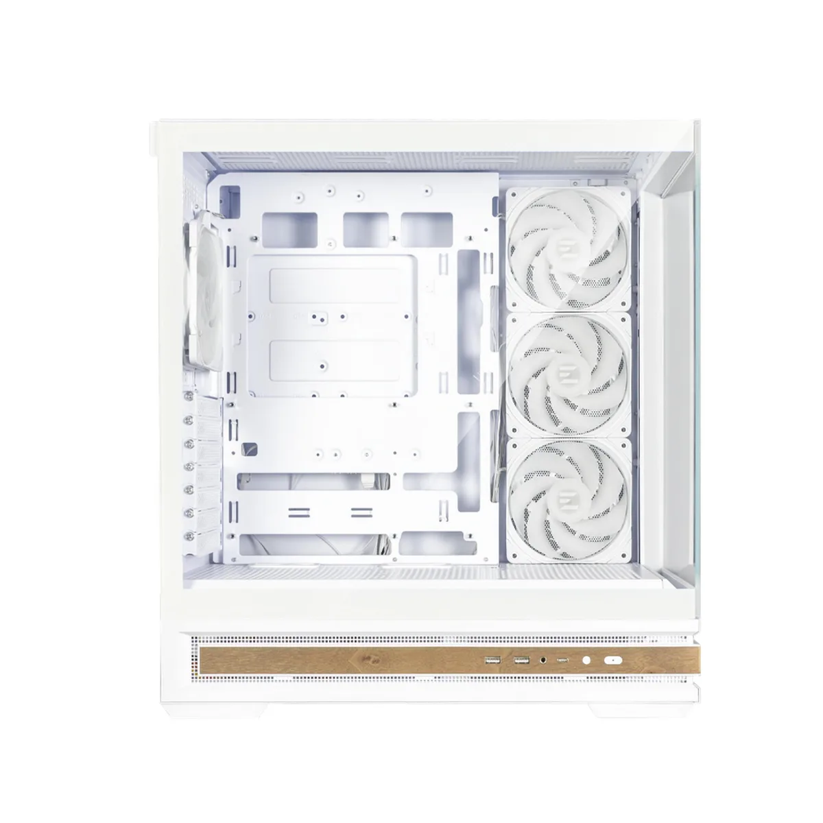Корпус Zalman P40 NAMU без БЖ, 2xUSB3.0, 1x Type C, 3x120мм ARGB Reverse,  1x120мм ARGB, VGA 420мм, LCS ready, TG Side/Front Panel, ATX, білий