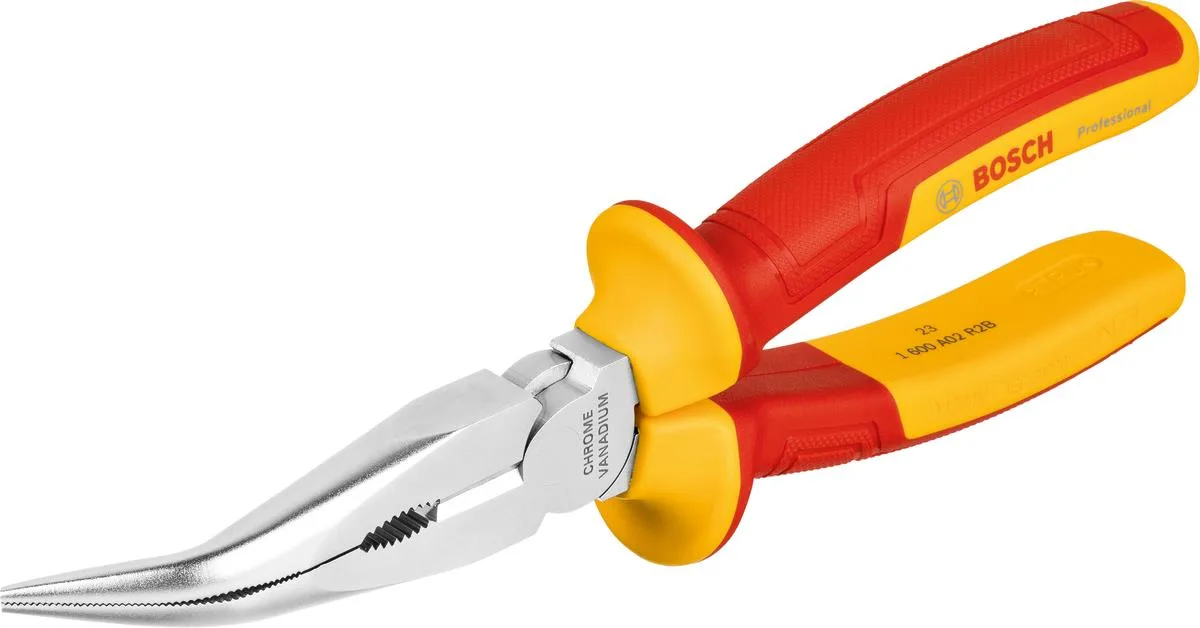 Плоскогубці з довгим носом зігнуті Bosch Professional, VDE 200мм 40° замінити на:

Зігнуті плоскогубці з подовженим носом Bosch