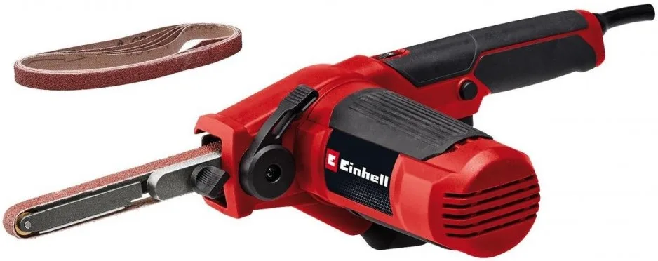 Електричний стрічковий шліфувальний апарат Einhell TC-BF500E, 500 Вт, 300-1700 об/хв, 457х13 мм, 1.44 кг.