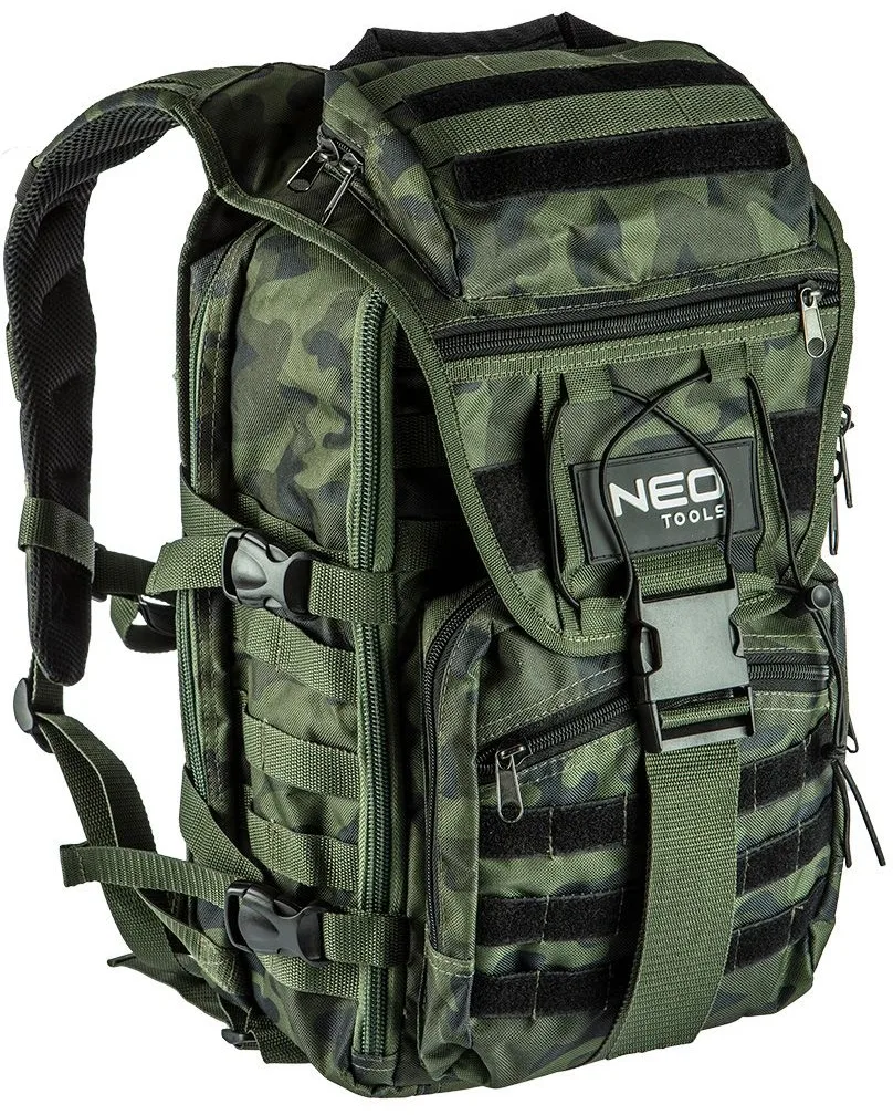 Камуфляжний рюкзак Neo Tools, 30 л, посилений, з поліестеру 600D.
