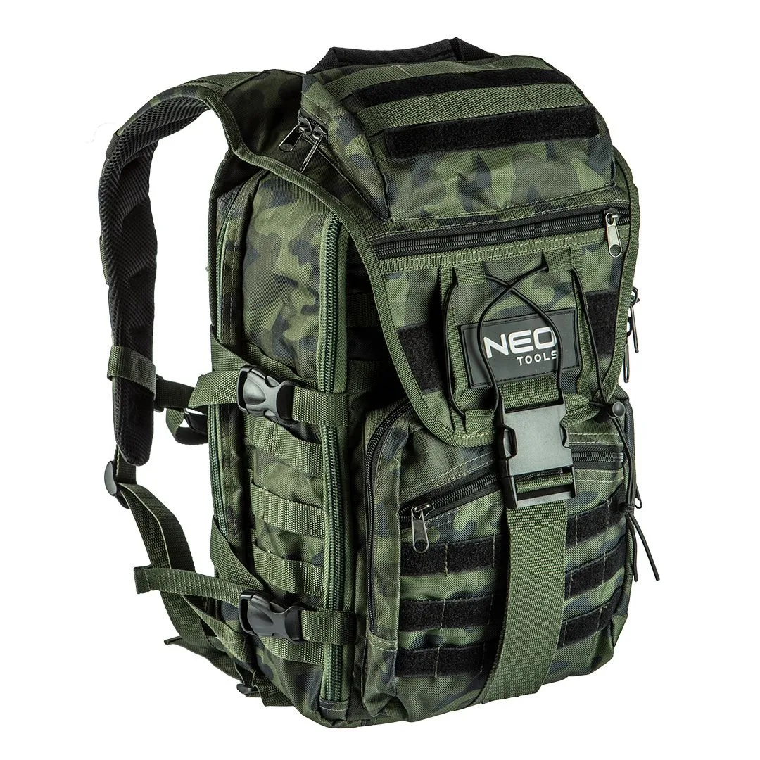 Камуфляжний рюкзак Neo Tools, 30 л, посилений, з поліестеру 600D.