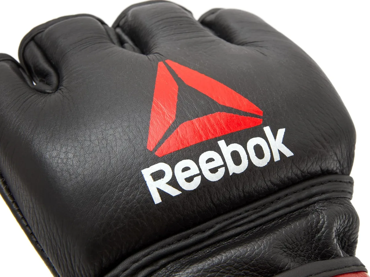 Рукавички Reebok шкіра M чорний червоний