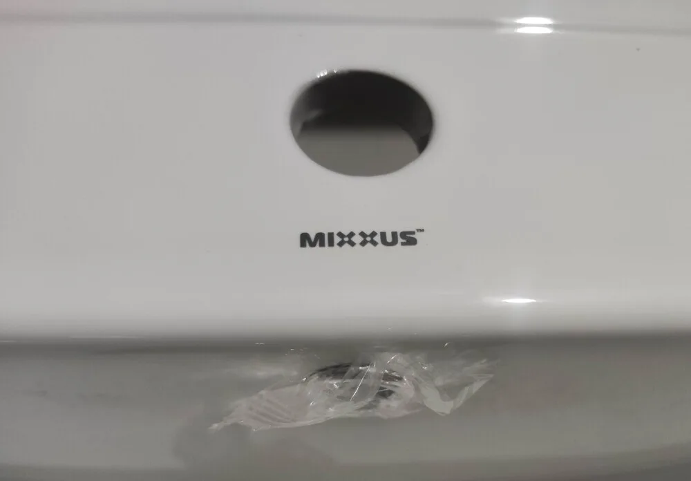 Раковина меблева MIXXUS PREMIUM керамічна 810х460х170 мм біла з отвором під змішувач