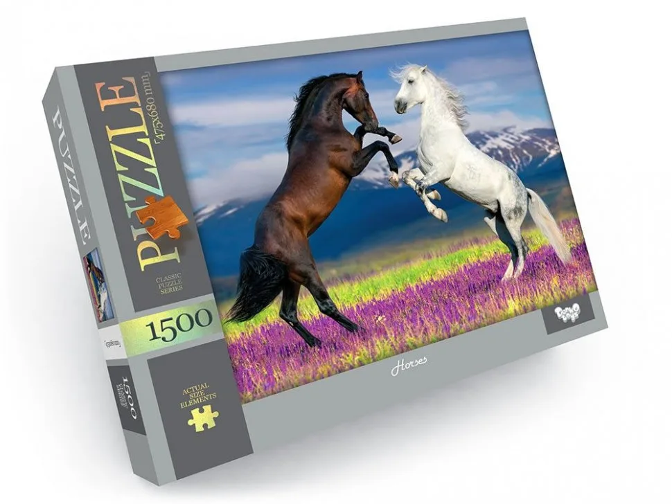 Пазли Danko Toys 1500 елементів 68х47,5 см Дуель кольорові