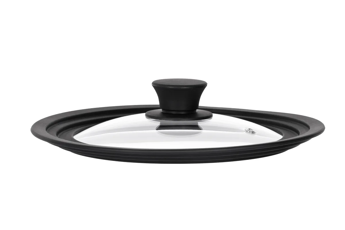 Универсальная крышка ARDESTO Black Mars, Smart, 20х22х24см, термостойкое стекло и силикон
