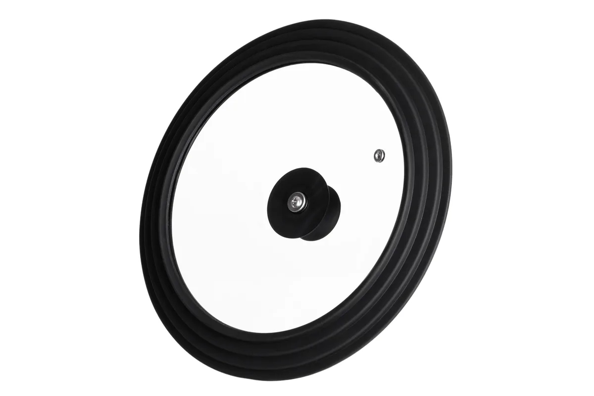 Универсальная крышка ARDESTO Black Mars, Smart, 20х22х24см, термостойкое стекло и силикон