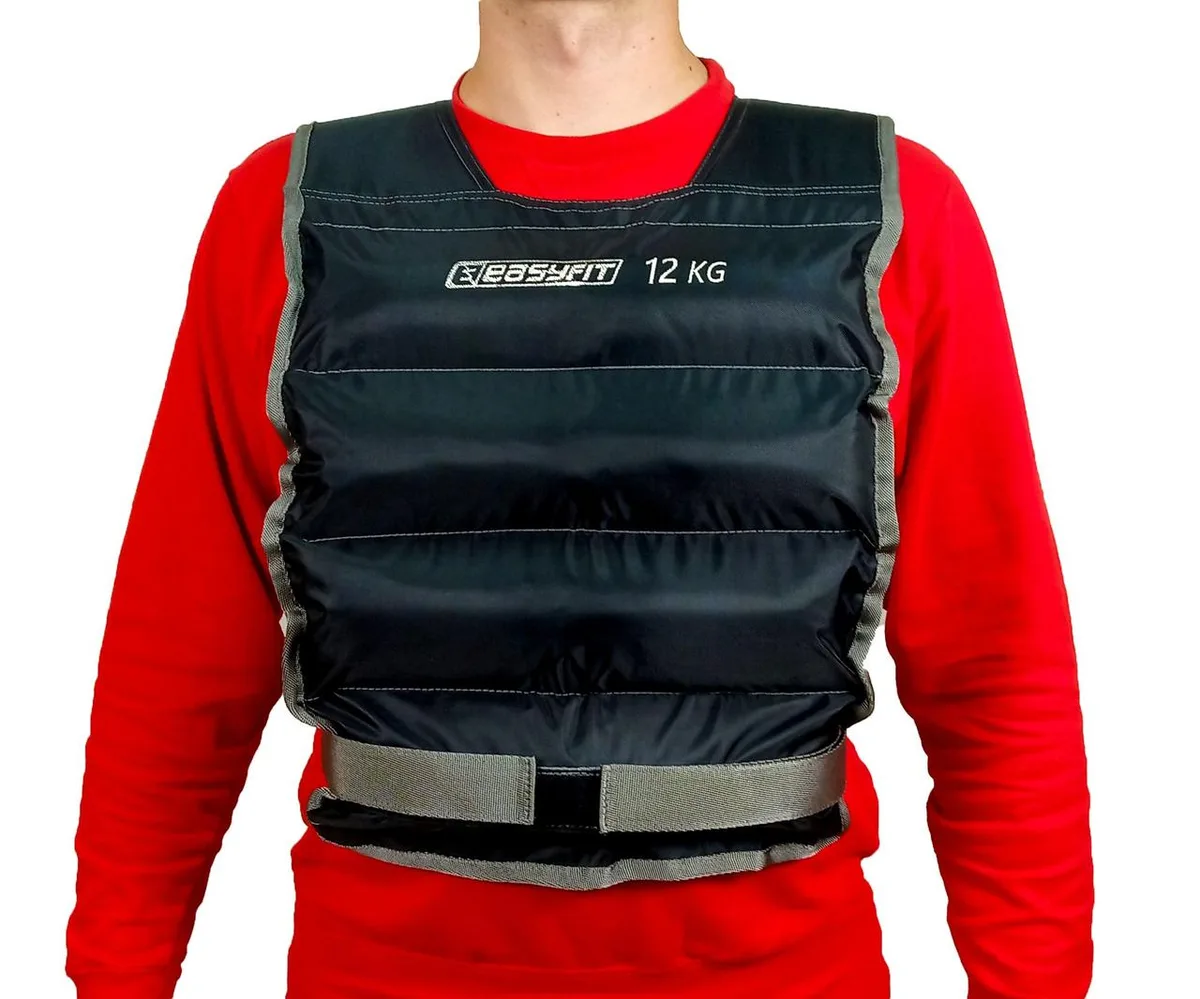 Жилет обтяжувальний EasyFit Oxford 12 кг Чорний