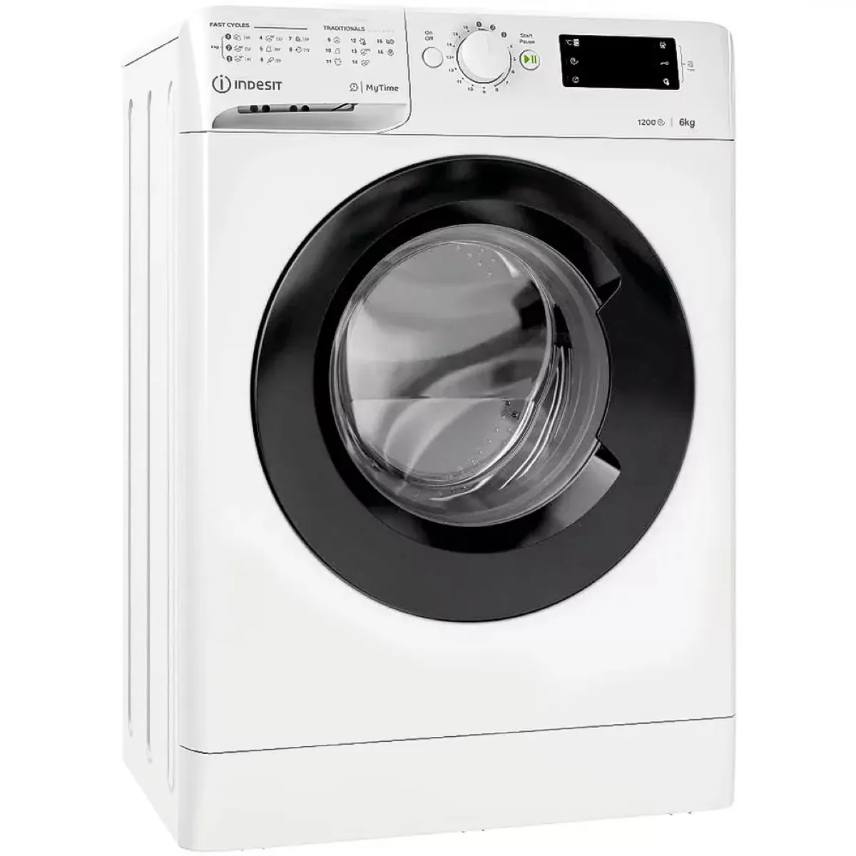 Пральна машина Indesit фронтального завантаження, 6 кг, 1200 об/хв, клас енергоефективності A+++, 43 см, з дисплеєм, інверторним д